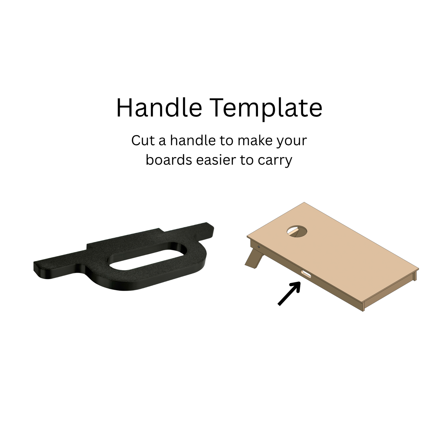 Cornhole Board Router Template Kit