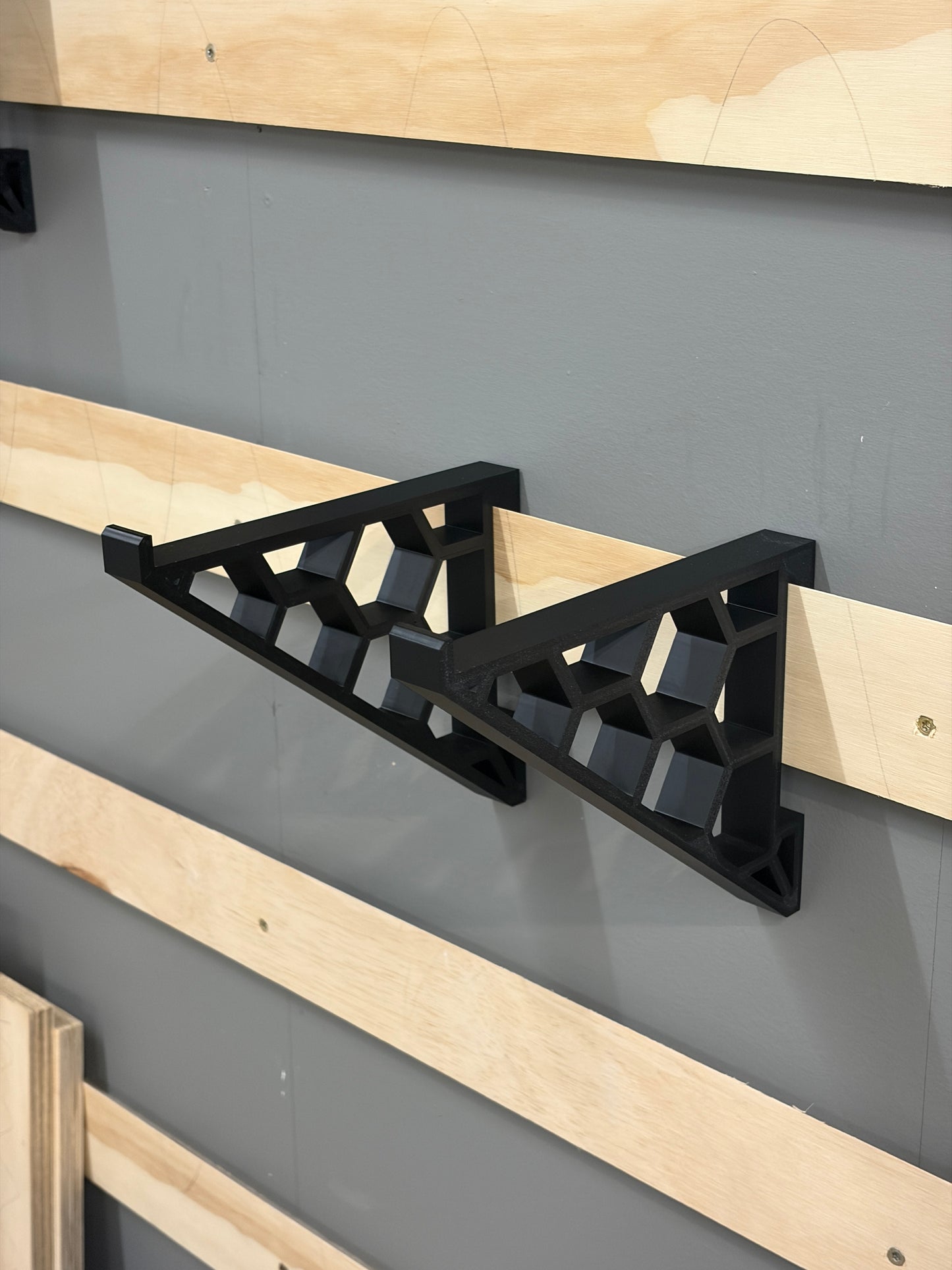 French Cleat Shelf Brackets – Set of 2 | Custom Depth & Thickness