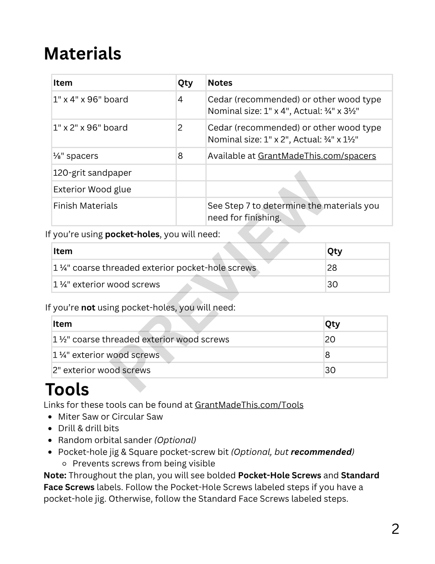 DIY Outdoor Side Table - Digital Woodworking Build Plans (PDF Download)