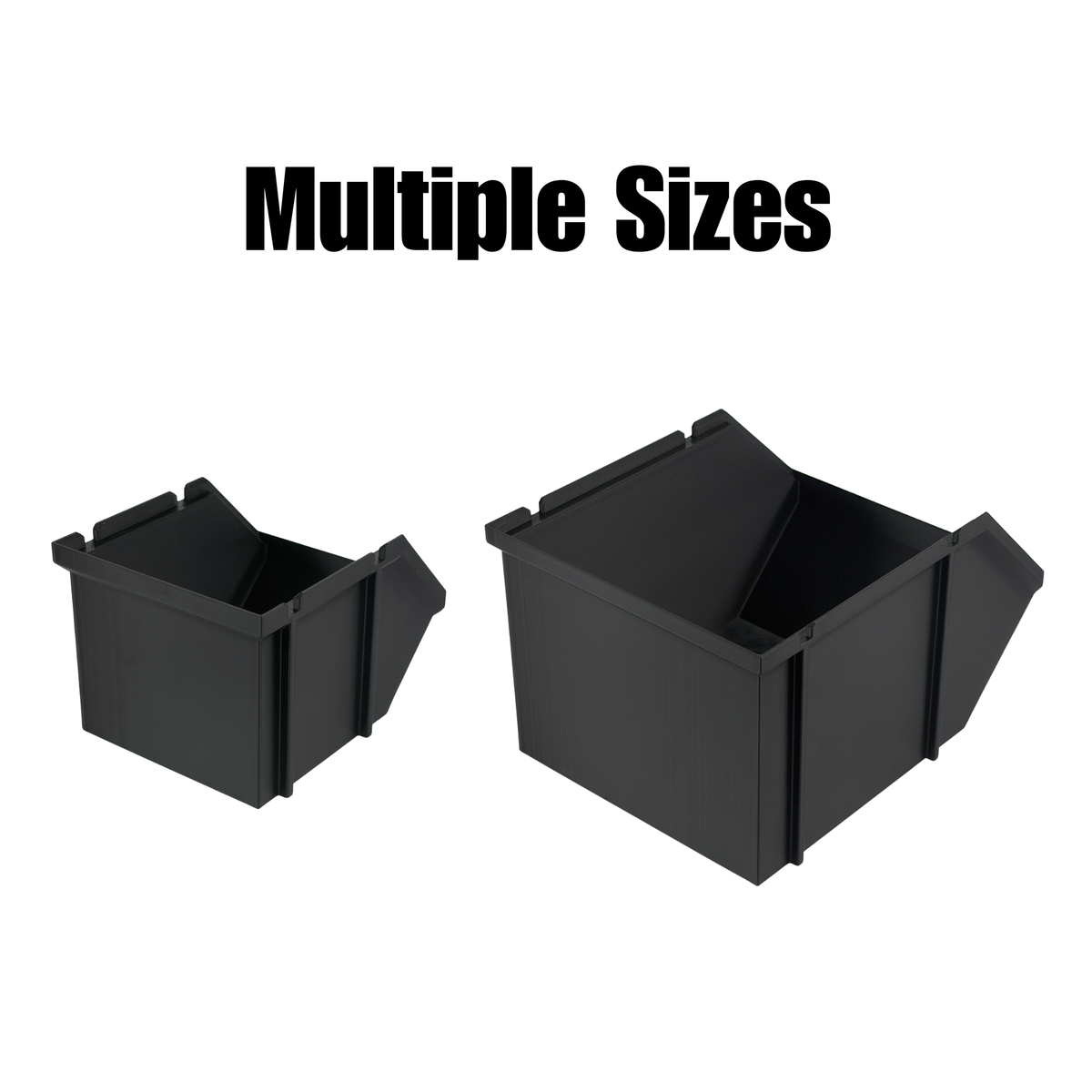 3D Printed Stackable Storage Bins – Set of 4