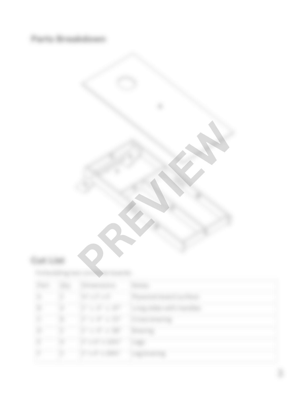 Build Your Own Cornhole Boards (Digital PDF)