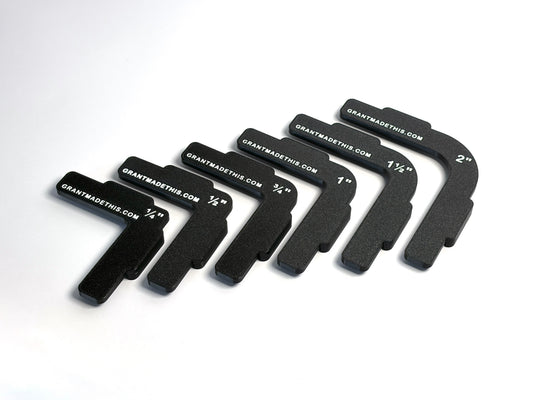 Router Corner Radius Template Set – 6 Sizes