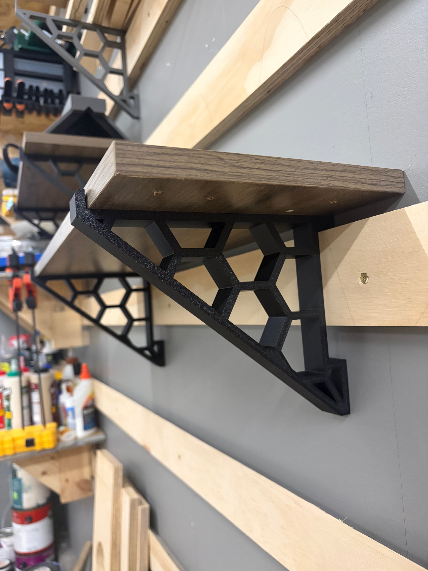 French Cleat Shelf Brackets – Set of 2 | Custom Depth & Thickness